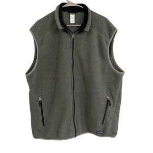 Patagonia Synchilla Fleece Vest Gray XXL Full Zip Classic Outdoor